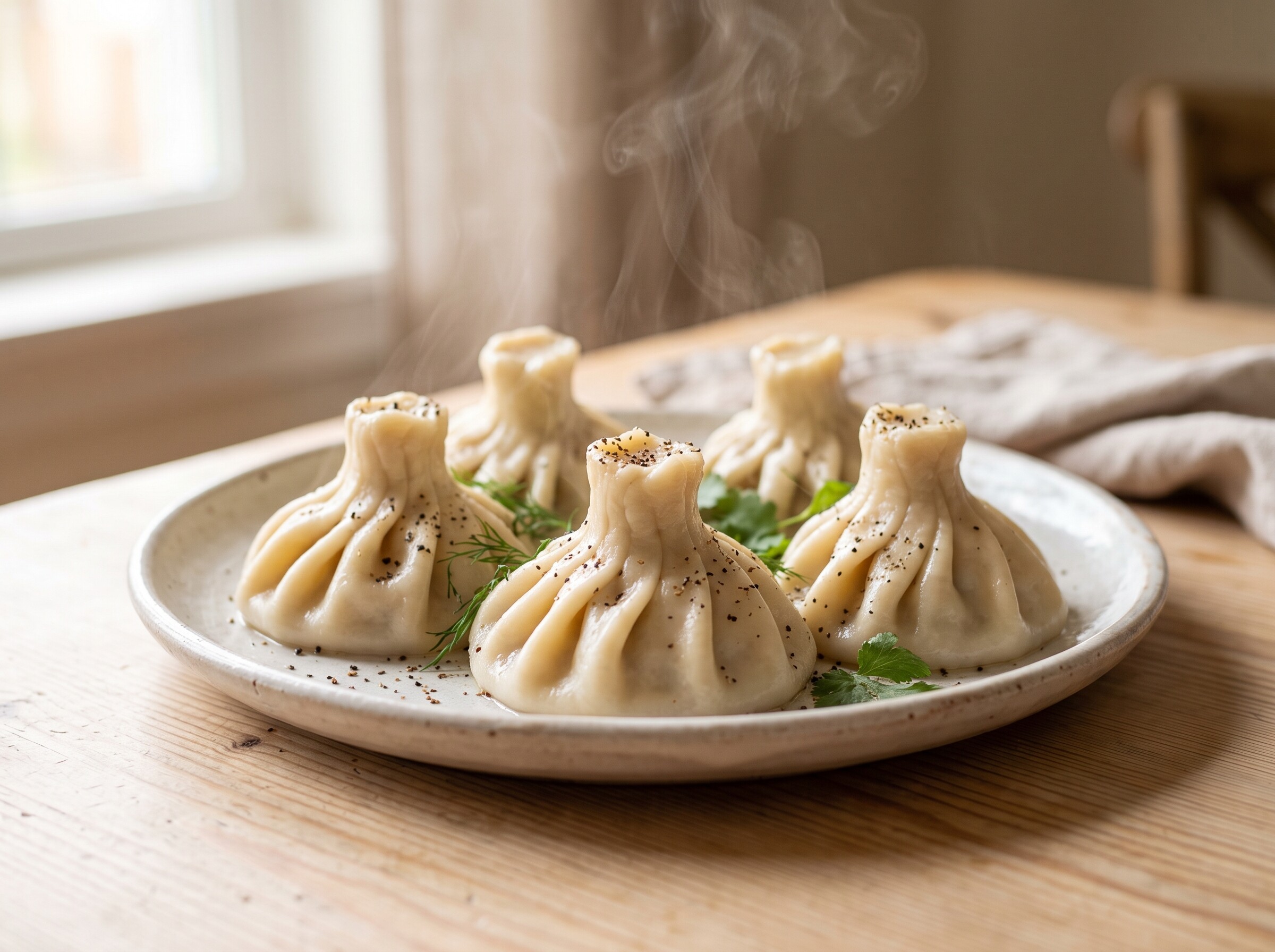 Хинкали с мясом (на 4 порции, около 24 штук)